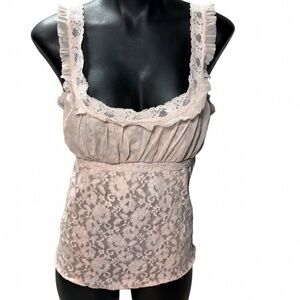 Ambrielle Light Pink Lace Camisole